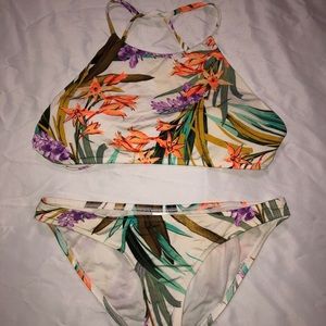 Flower print bikini